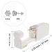 4 Pack Disposable Ear Piercing Gun Kit With Built-in transparent Cubic Zirconia Ear Studs 1. Cubic Zirconia - Buy Online on GoSupps.com