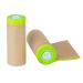 Pre-Taped Masking Paper for Painting - 12 inch x 50 feet Tape and Drape Painters Paper  Paint Adhesive Protective Paper Roll for Covering Skirting  Frames  Cars and Auto Body (2 Rolls)
