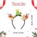 Unicra Christmas Headband Elk Deer Antlers Headband Bow Tie Animal Horns Headwear Gingerbread Man Hair Piece Halloween Hair Accessories - Buy Online on GoSupps.com