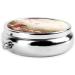 Buy Pink Butterfly Portable Metal Pill Box Round Mini 3-Compartment Travel Case with Hinged Fastening Design - Buy Online on GoSupps.com