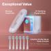 Aquasonic Vibe Series PRO - Ultra-Whitening Electric Toothbrush | 5 Modes Smart Timers & UV Sanitizing | ADA Accepted - Satin Rose Gold - Buy Online on GoSupps.com