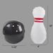 Hey! Play! Kids Giant Bowling Game Set - Inflatable Jumbo Pins & Ball | Outdoor & Indoor Fun for Children & Adults | White - Buy Online on GoSupps.com