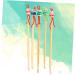 FRCOLOR 12pcs Cartoon Ear Wooden Handles for Ear Wax Removal Safe and Non-Toxic Random Color - Buy Online on GoSupps.com