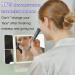 LISSAHNE 360 Foldable Trifold Makeup Mirror with Touch Control & LED Light Strip - 2X 3X 10X Magnifying, USB Rechargeable - Portable & Compact Vanity Mirror in White - Buy Online on GoSupps.com