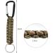 5-Piece Paracord Key Pendant Set with Carabiner & Lanyard - Survival Gear for Outdoor Camping Hiking - Unisex Key Ring Hook - Buy Online on GoSupps.com
