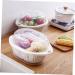 Zerodeko Lid Storage Size Vegetable Multi-Purpose Small Drain Washing Kitchen Round Basket White with Size 1 White - Buy Online on GoSupps.com