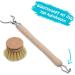 Chinchilla Rinse Brush - Eco-Friendly Beech Wood Kitchen Brush with Natural Fiber Bristles | Includes 3 Replaceable Heads | Plastic-Free & Durable - Buy Online on GoSupps.com