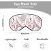 Paris Symbols Sleep Mask - Pink Light Blocking Adjustable Eye Mask for Women | Perfect for Travel & Deep Rest - Buy Online on GoSupps.com