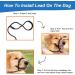 Reflective 1.5M Figure 8 Dog Lead Choker Leash for Large Medium Dogs - Black - Buy Online on GoSupps.com