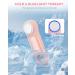 Premium IPX7 Waterproof Facial Cleansing Brush - Rechargeable Silicone Face Scrubber with Heat & Cold Massage for Men & Women | Pink - Buy Online on GoSupps.com