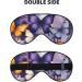 Soft Purple Butterflies Eye Mask - Adjustable Breathable Light Blocking Double-Sided Floral Sleep Mask - Buy Online on GoSupps.com