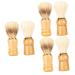 Minkissy 6 STK Bartbrush Razor brush For men Salon Razor Braziling Haircase Haircase Razor Friseer Friseur Neckbrush Dachs Razor Brazil Solar Wood Nylonwool Shaving