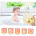 POPETPOP 3pcs Bath Towel Set - Orange Hair Bow Exfoliating Sponge & Mesh Shower Poufs for Kids | Soft Rayon Body Washcloth Tools - Buy Online on GoSupps.com