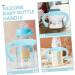 Toyvian 6 Pcs Bottle Handle Silicone Bottle Grip Bottle Accessories Bottle Grip Handle Bottle Grip Newborn Silica Gel Milk Bottle Feeding Bottle 14.00X5.00X5.00CMx3pcs Sky-bluex3pcs - Buy Online on GoSupps.com