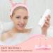 Snail Spa Headband Facial Makeup Head Band Cute Cartoon Face Wash Hair Bands Makeup Headbands Coral Fleece Elastic Head Wraps for Women Girls Beauty Skincare (Pink) - Buy Online on GoSupps.com