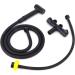 High Pressure Stainless Steel Toilet Sprayer G1/2 - Bidet Sprayer with 1 in 2 Out Angle Valve | Premium Bathroom Supplies - Buy Online on GoSupps.com