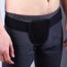 CCXRC hernia support belt hernia support truss single/doubles or sports hernia inguinal hernia support belt removable compression pads Adjustable groin straps (color: black) black