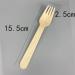 Forks Wooden Fork Disposable Household Fruit Cake Fork Biodegradable Size 15.5cm*2.5cm - Buy Online on GoSupps.com