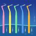 50 Colored Interdental Brushes - 5 Sizes (0.66-1.55mm) | Soft Mini Dental Brushes for Braces - International Shipping - Buy Online on GoSupps.com