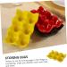Angoily 1pc Egg Tray Egg Display Tray Red Egg Holder Egg Holder for Refrigerator Mustard Household Ceramics - Buy Online on GoSupps.com
