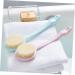 Healeved 2pcs Back Shower Brush Set - Bath Body Scrubber for Exfoliation and Relaxation - Buy Online on GoSupps.com