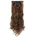 24 Inch 18 Clip Long Hair Clip 8pcs / Set Of High Temperature Fiber Wig Synthetic Clip Extension Hair 24inches 4AP27A