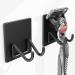jockcaras Self-adhesive razor holder without drilling: towel hook razor blade holder 2-pack 2 PCS
