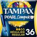 Tampax Compak Pearl Regular with applicator best Tampax tampon for comfort protection and discretion 36 pieces