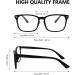 Blue Light Glasses 5-Pack - Square Eyeglasses Frame for Women & Men - Anti Eye Strain & Blue Light Blocker - Non Prescription Computer Game Glasses (Black Leopard White Pink Blue) - Buy Online on GoSupps.com