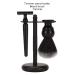 Bart Shaving Stand Holder & 3-Part Beard Care Set for Men | Black Safety Trimming Brush - Buy Online on GoSupps.com