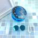 Bling Stars Colored Contact Lens Case with Mirror - Portable & Cute Eye Contacts Remover Tool for Women & Teen Girls - Blue - Buy Online on GoSupps.com