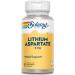 Solaray Lithium Aspartate 5 mg 100 Capsules