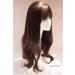 HHTX Long Welled Topper Hair Parts | Dark Brown Synthetic Wiglet for Women | Add Volume & Style | Pony Clip | International Shipping - Buy Online on GoSupps.com