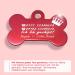 Ibera Gifts: Personalized Bone-Shaped Pendants for Medium to Large Dogs & Cats - Engrave Your Dog's Name - Red Crown Design - Buy Online on GoSupps.com