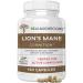 Lions Mane Brain and Focus Supplements - Mushroom Powder Extract Capsules - Non GMO and Gluten Free Supplement for Better Cognitive Health 120 Count (Pack of 1)