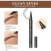 Long-Lasting Smudge-Proof Eyebrow Pencil | Dark Brown Microblading Pen | Water-Resistant - Buy Online on GoSupps.com