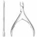 Cuticle Trimmer with Cuticle Pusher - Cuticle Remover Cuticle Nipper Professional Stainless Steel Cuticle Cutter Clipper Durable Pedicure Manicure Tools for Fingernails and Toenails (Silver)
