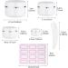 8 Pcs Cosmetic Sample Jars Including 10ml/30ml/50ml/100ml Travel Pots for Toiletries with Spatulas Tool and Labels for Creams Make-up Sample Glitter Nail Art Storage - Buy Online on GoSupps.com
