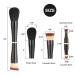 Falliny 4 in 1 Double Ended Makeup Brush Set - Portable Travel Foundation & Powder Brush for Blending Liquid & Powder Cosmetics - Buy Online on GoSupps.com