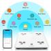 Arboleaf Smart Body Weight Scale with 14 Key Body Composition Analysis - Highly Accurate, Syncs with Apps, 5-400 lbs (White) - Buy Online on GoSupps.com