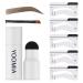 YOOMIA Eyebrow Stamp Stencil Kit  Eyebrow Stamp Pomade with 10 Reusable Thin & Thick Brow Stencils Eye Brow Shaping Kit  Long-lasting  Waterproof (Taupe)
