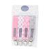 Pacifier Metal Clip (4 Pack) for Babies, Infants, Toddlers - Modern Unisex Pacifier Holder for Binky, Soothie, Toys - Lightweight Baby Accessory - Pink Girl Pack - Buy Online on GoSupps.com