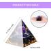 6cm Amethyst Crystal Pyramid - Tree of Life Desktop Ornament for Yoga & Meditation | Home Decoration - Buy Online on GoSupps.com
