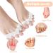 Emperoch Silicone Toe Spreaders - 2 Pairs Hallux Valgus Correction & Toe Separators (7x1.5 cm White) - Comfortable Toe Protector for Better Foot Health - Buy Online on GoSupps.com