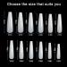 TOPHOWER Extra Long Coffin Nail Tips - 240 Pcs XXL Ballerina Nails for Salons and DIY Nail Art - Natural Coffin Shaped Acrylic False Nails with Box - Buy Online on GoSupps.com