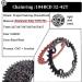 BUCKLOS MTB 170mm Square Taper Crankset - 104 BCD - Single Speed Chainring - 34T Oval - Shimano SRAM FSA Compatible - Buy Online on GoSupps.com