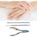 Cuticle Pusher Nail Polish Remover Set with Scraper and Cleaner Professional Stainless Steel Manicure Tools for Women - Buy Online on GoSupps.com