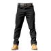 Softhell work pants men winter single-colored outdoor stretch overalls for men with large pockets loose soft pants rain density training pants Winter work pants men black XL