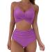 Genetic Women s Leopard Twist Front Swimwear Set | XL Bikini for Big Breasts | Floral Triangle & Cordelag Side Design - Buy Online on GoSupps.com
