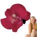 Hawaiian Flower Hair Clips - Orchid Hairpin Bohemia Barrette Headwear - Elegant Fake Headwear Hair Accessories Hawaii Flower Hair Clip Pins for Beach Seaside Holiday Red